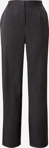 VERO MODA Loose fit Trousers with creases 'NELLIE' in Black: front