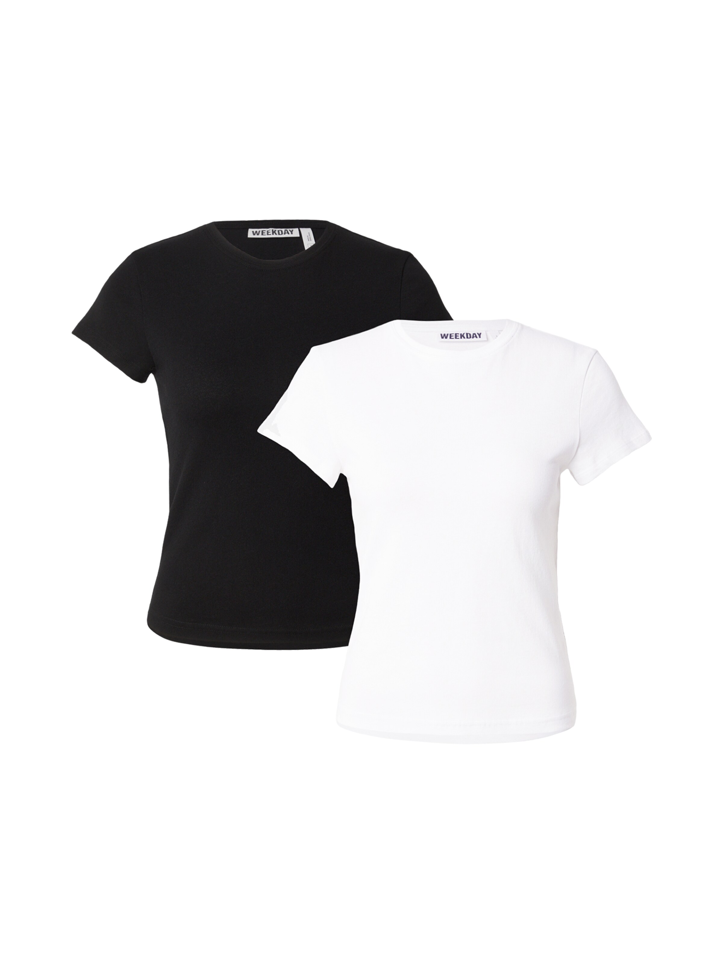 WEEKDAY T-Shirt 'Carla' in Schwarz: Vorderseite