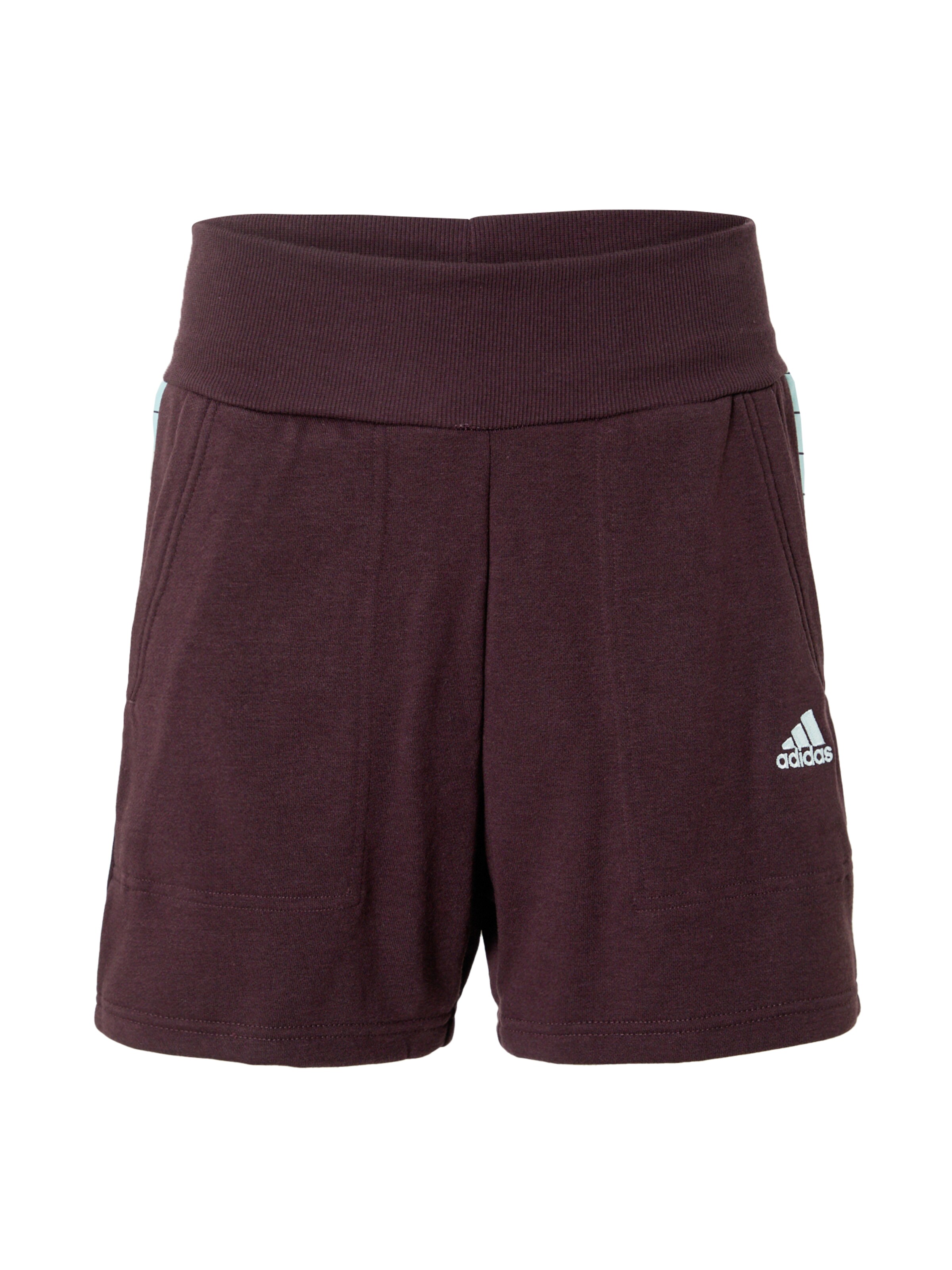 ADIDAS SPORTSWEAR Sporthose 'Tiro' in hellblau / burgunder / weiß, Produktansicht