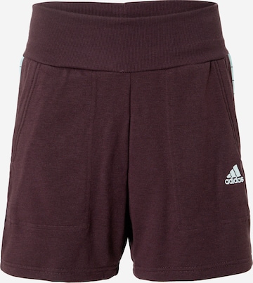 ADIDAS SPORTSWEAR Loosefit Sportnadrágok 'Tiro' - piros: elől