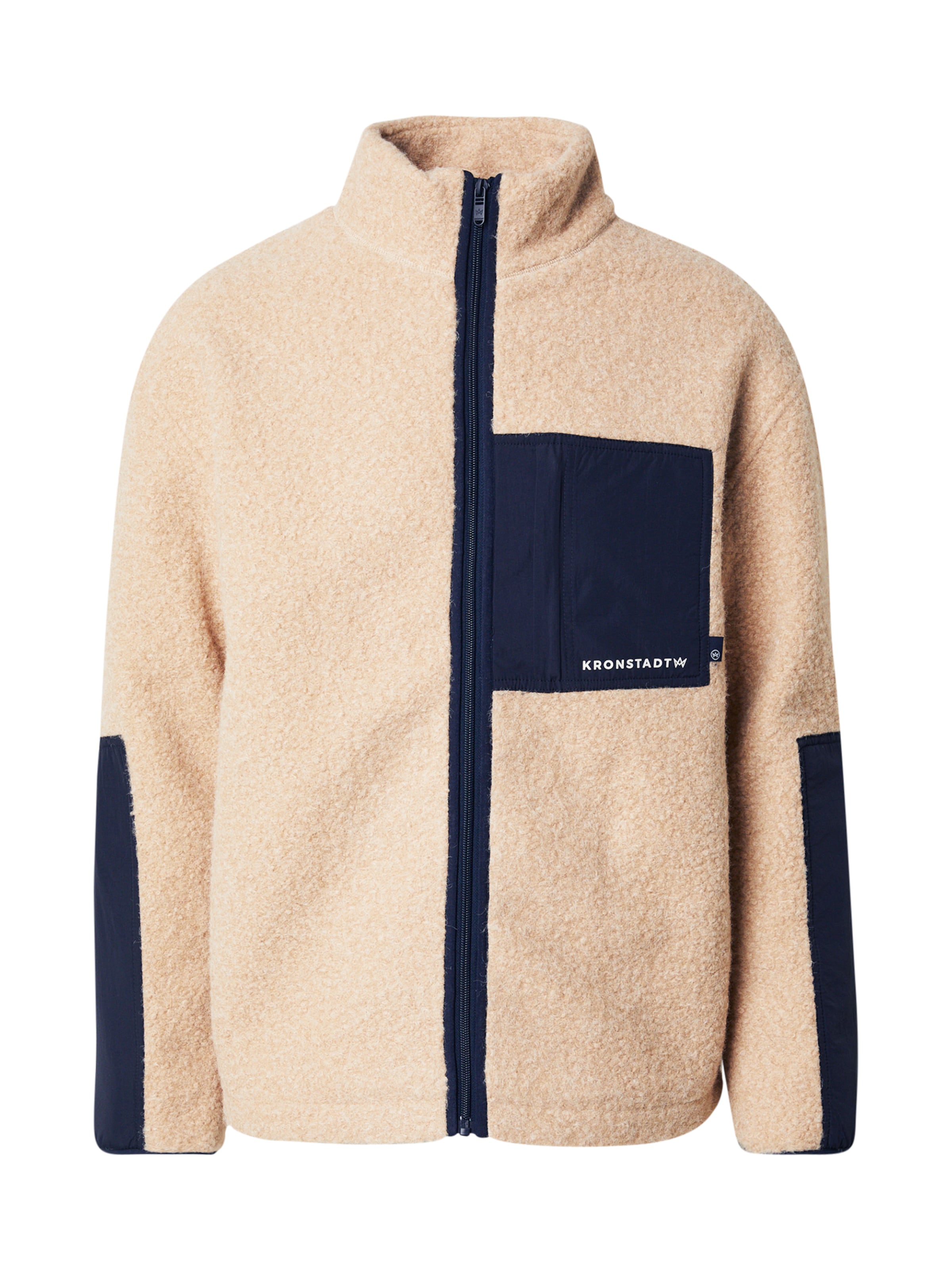 Kronstadt Flisová bunda 'Steele' - Béžová: predná strana