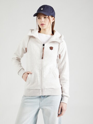 naketano Sweatvest in Beige: voorkant