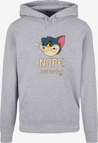 ABSOLUTE CULT Sweatshirt 'Tom And Jerry - Nope Not Today' in Grijs: voorkant