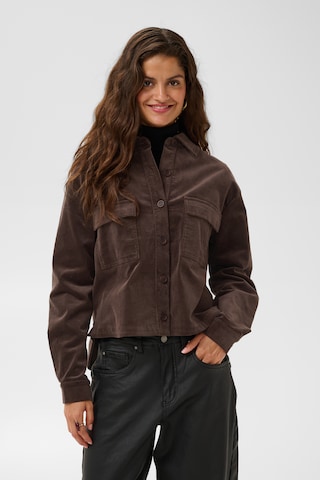 Cream Between-season jacket 'Ballie' in Brown: front