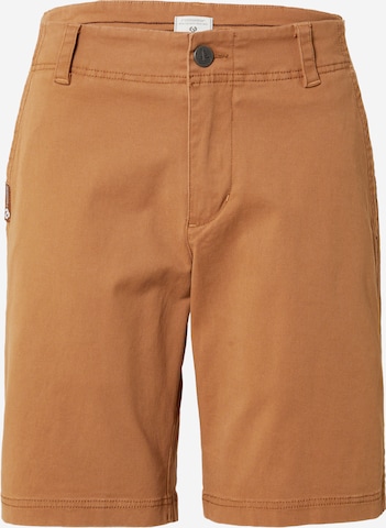 Regular Pantalon chino 'KAREL' Ragwear en marron : devant