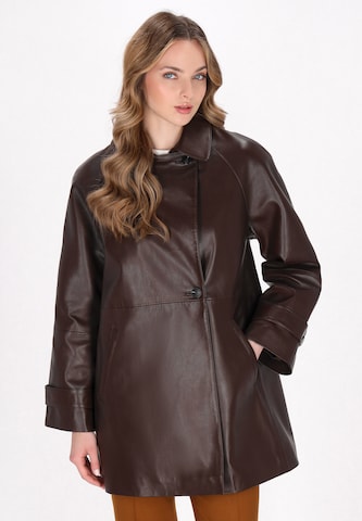 DreiMaster Klassik Tussenmantel 'Classic Look' in Bruin: voorkant