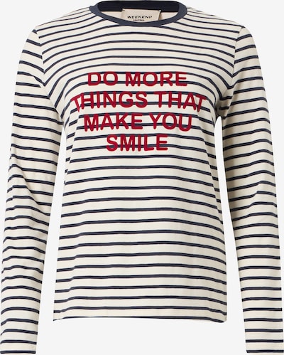 Weekend Max Mara Shirt 'VICINO' in XS in Navy / Crimson / Off white, Item view