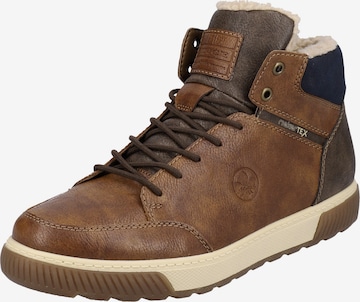 Rieker Ботинки на шнуровке в Коричневый: спереди
