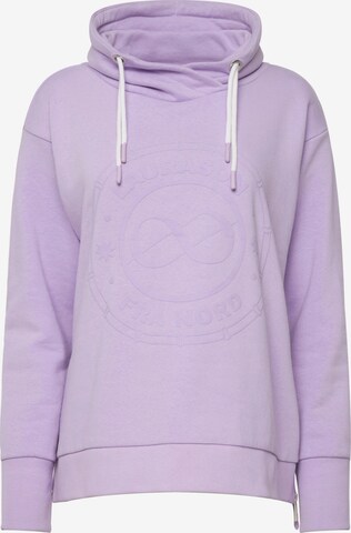 LAURASØN Sweatshirt in Purple: front