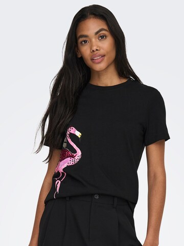 T-shirt 'KITA' ONLY en noir : devant