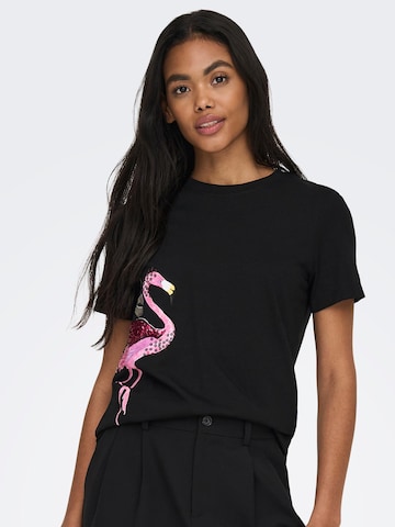 T-shirt 'KITA' ONLY en noir : devant