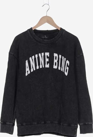 Anine Bing Sweatshirt & Zip-Up Hoodie in L in Grey: front