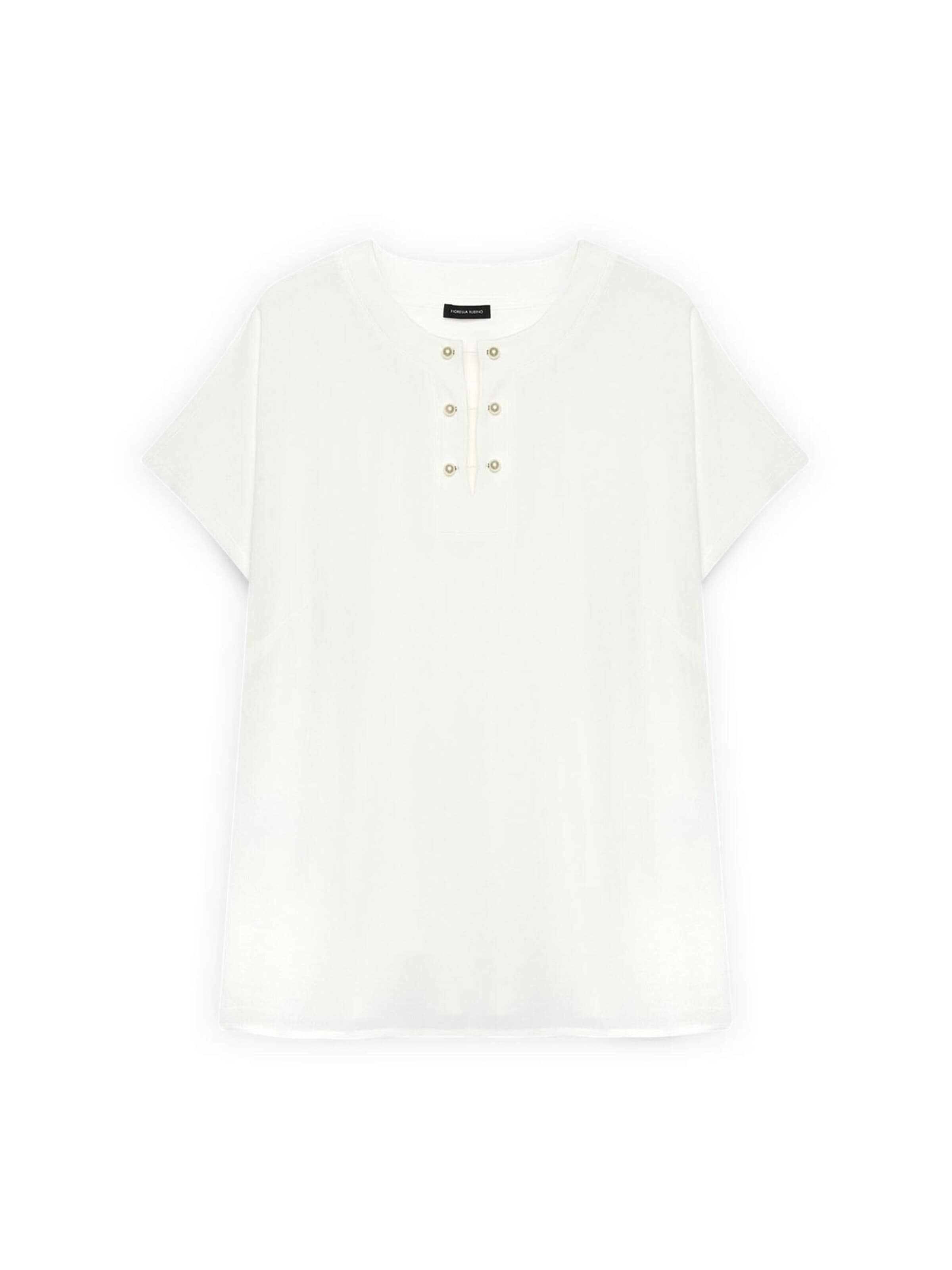 T-shirt Fiorella Rubino en blanc : devant