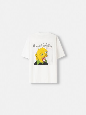 Bershka T-Shirt in Weiß