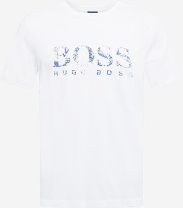 BOSS Тениска в бяло: отпред