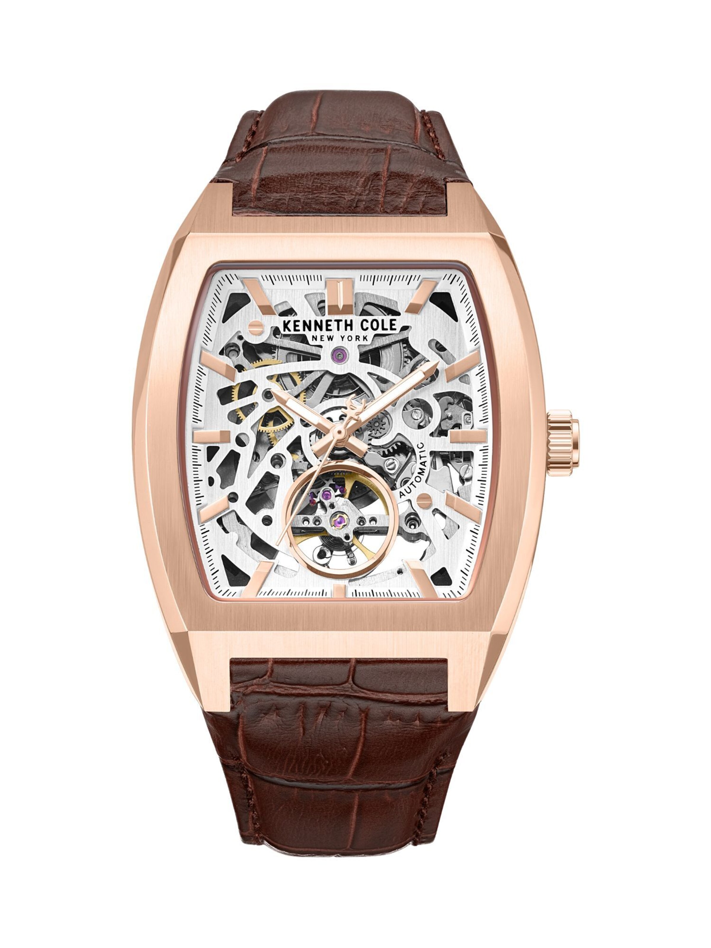 Kenneth Cole Analog Watch 'Milford' in Brown: front