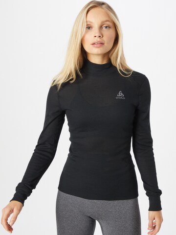 ODLO Sportshirt 'Active Warm Eco' in Schwarz: Vorderseite