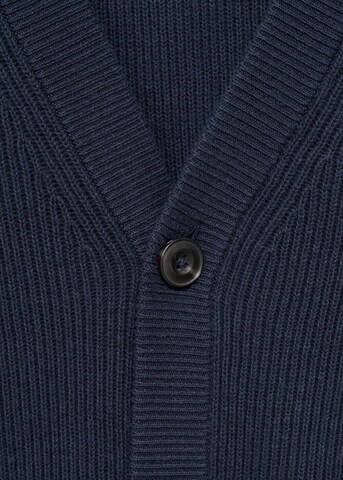 MANGO MAN Strickjacke 'Hodei' in Blau
