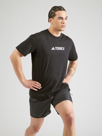 ADIDAS TERREX Koszulka funkcyjna w kolorze czarny: przód