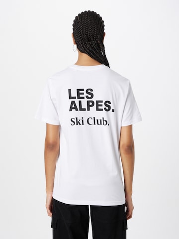 Les Petits Basics - Camiseta 'Les Alpes' en blanco