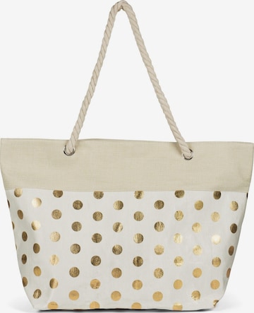 styleBREAKER Strandtasche in Beige: Vorderseite