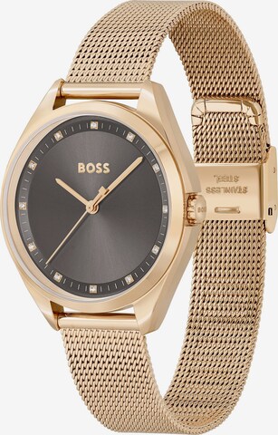 BOSS Black Analog Watch in Gold