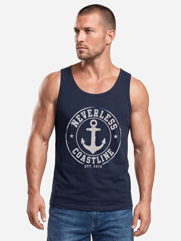 Neverless Shirt 'Coastal' in Blue: front