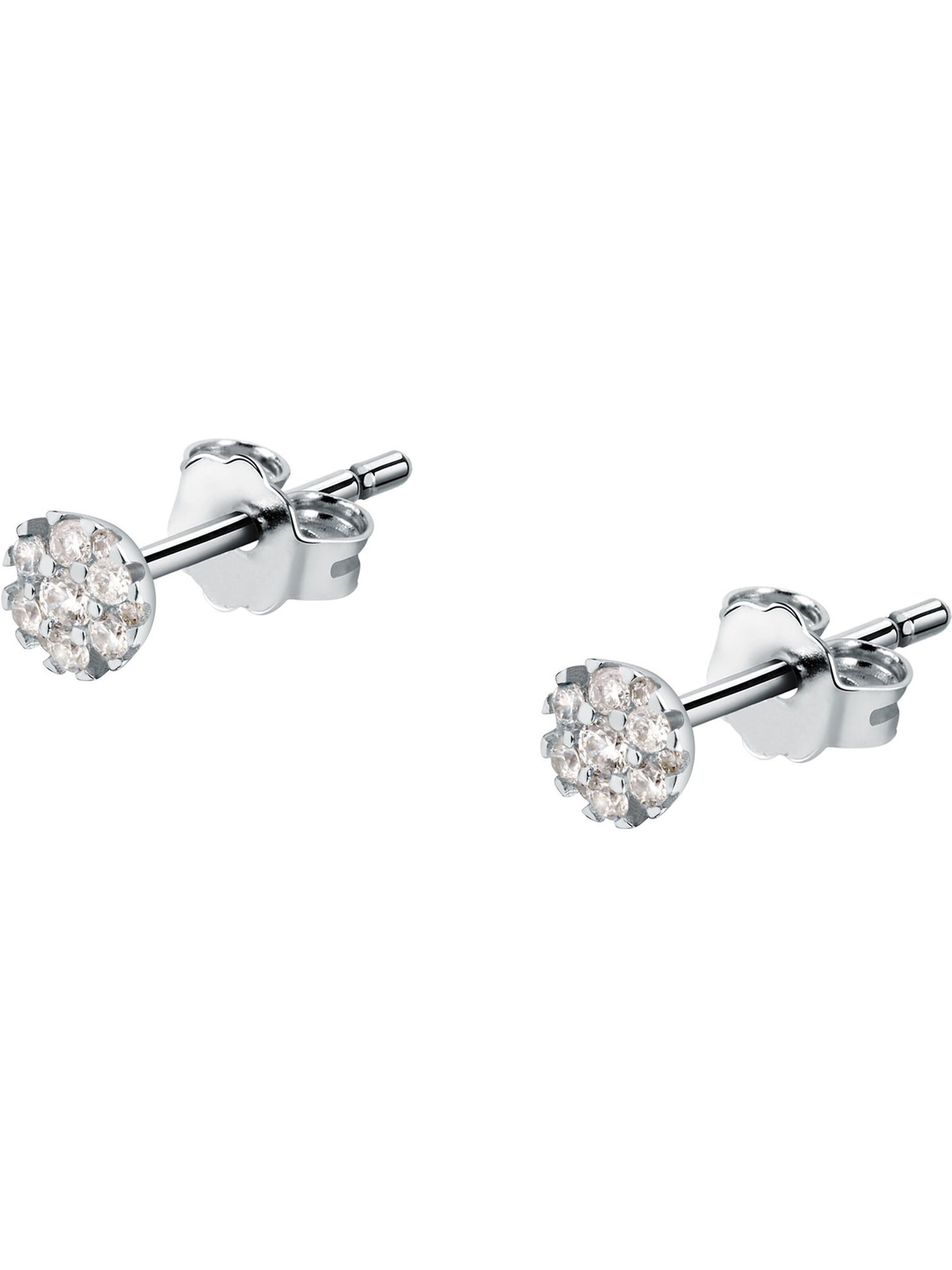 CHRIST Ohrstecker in Weiß: Vorderseite