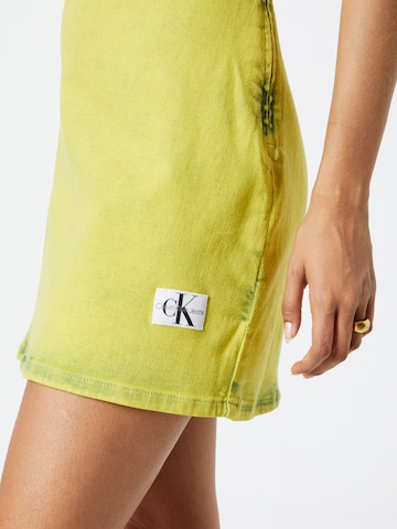 Calvin Klein Jeans - Vestido de verano en amarillo