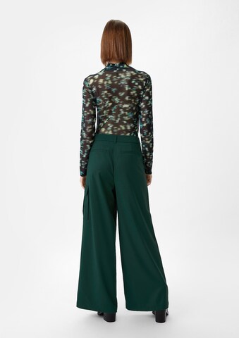 comma casual identity Wide leg Trousers in Green: back