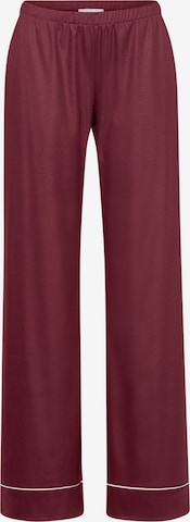 Hanro Pajama Pants ' Eleni ' in Red: front