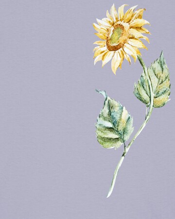 T-shirt 'Sonnenblume' Watapparel en violet