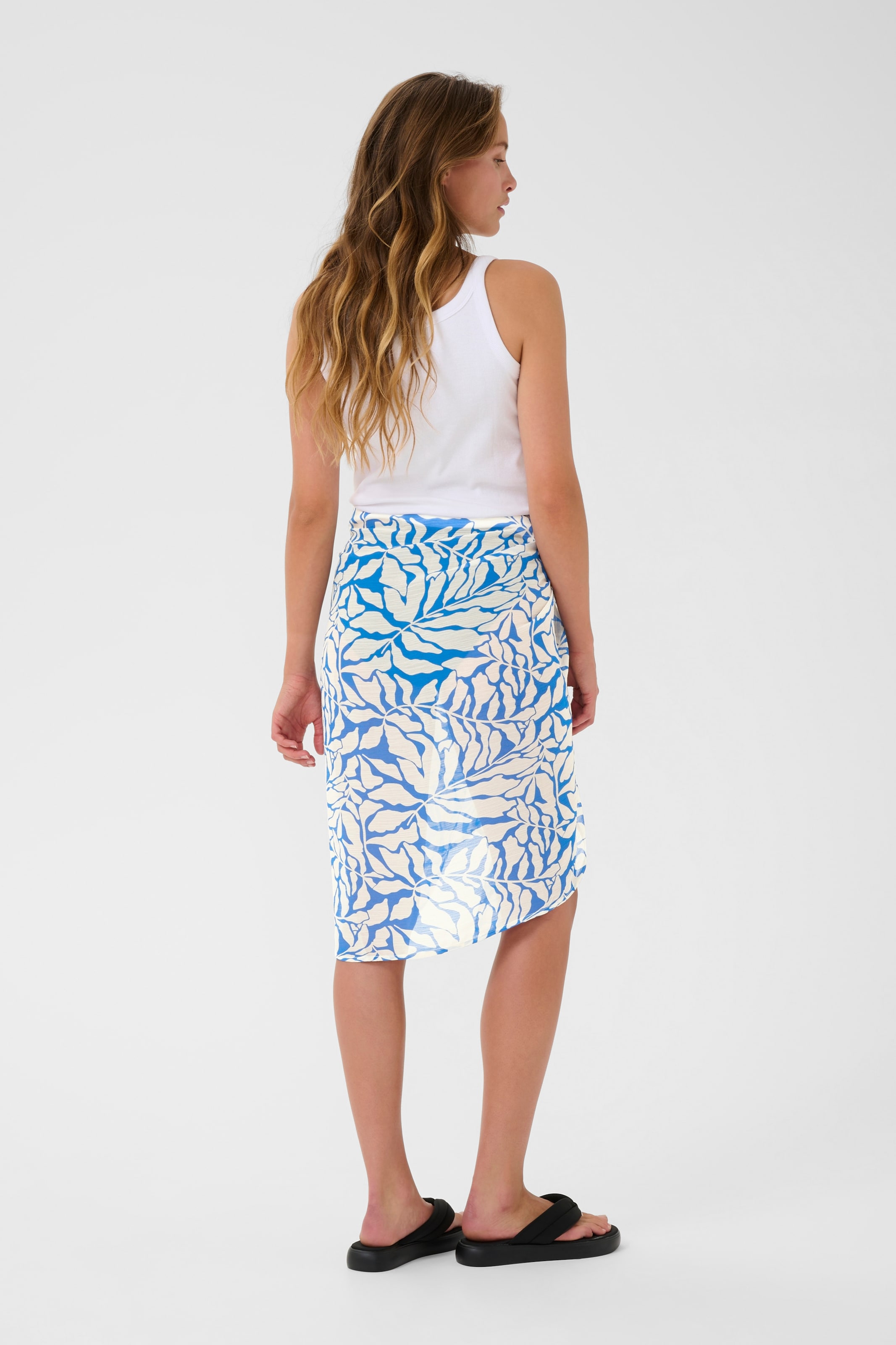 Kaffe Rok in Blauw
