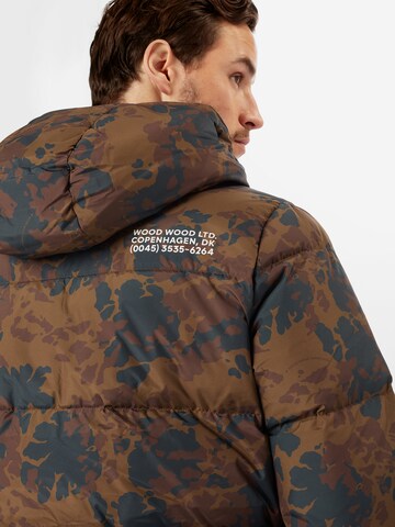 WOOD WOOD Regular fit Winter Jacket 'Sander' in Brown