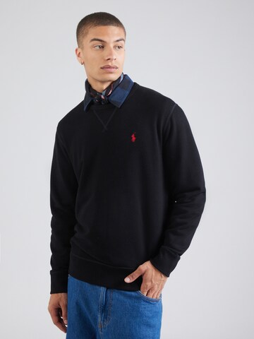 Polo Ralph Lauren Regular fit Sweatshirt 'LSCNM1' in Zwart: voorkant