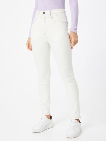 MUD Jeans Skinny Byxa 'Sandy' i vit: framsida