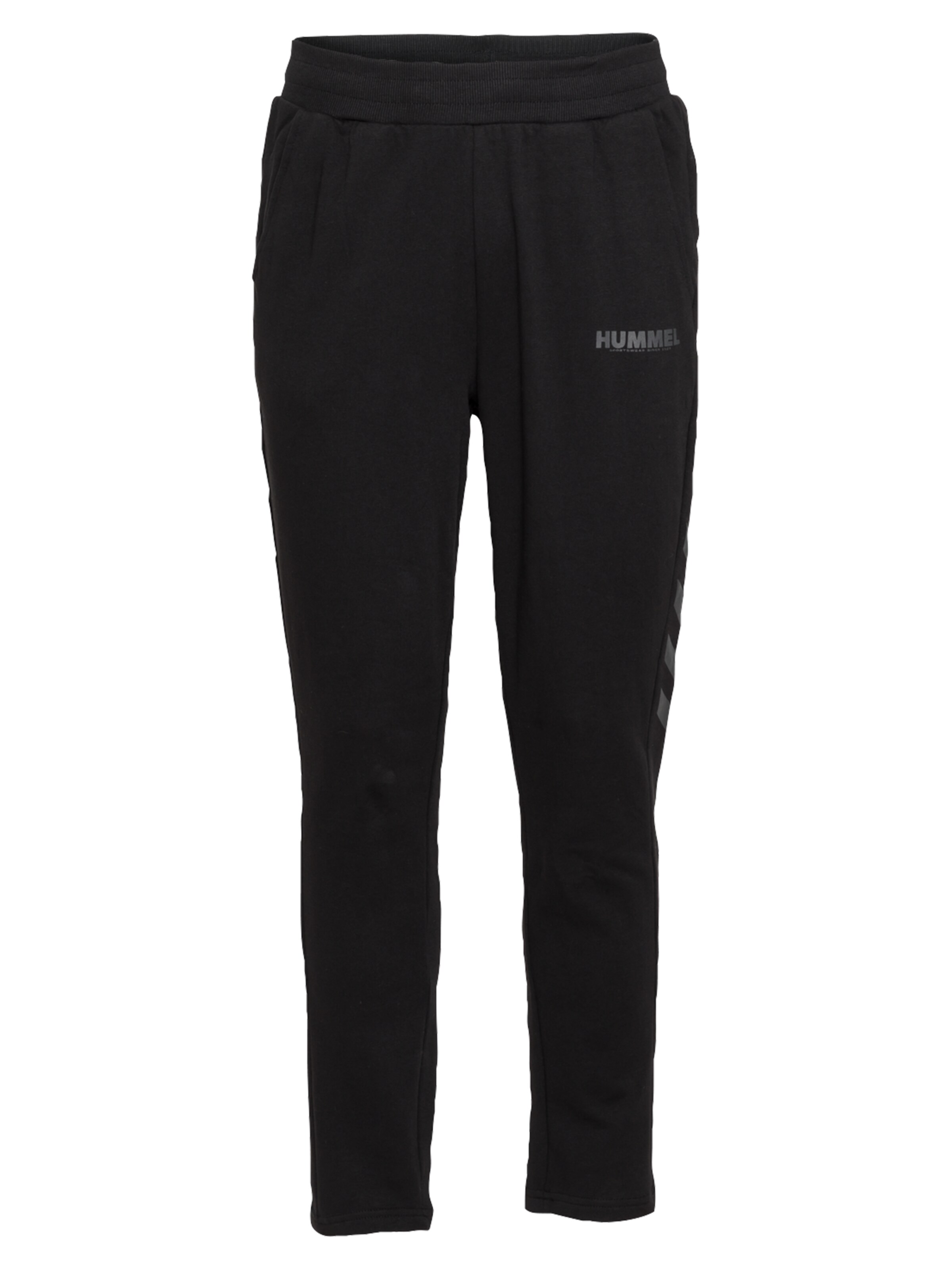 Effilé Pantalon de sport 'Legacy' Hummel en noir : devant