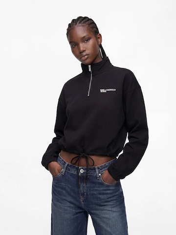 KARL LAGERFELD JEANS Sweatshirt in Black: front