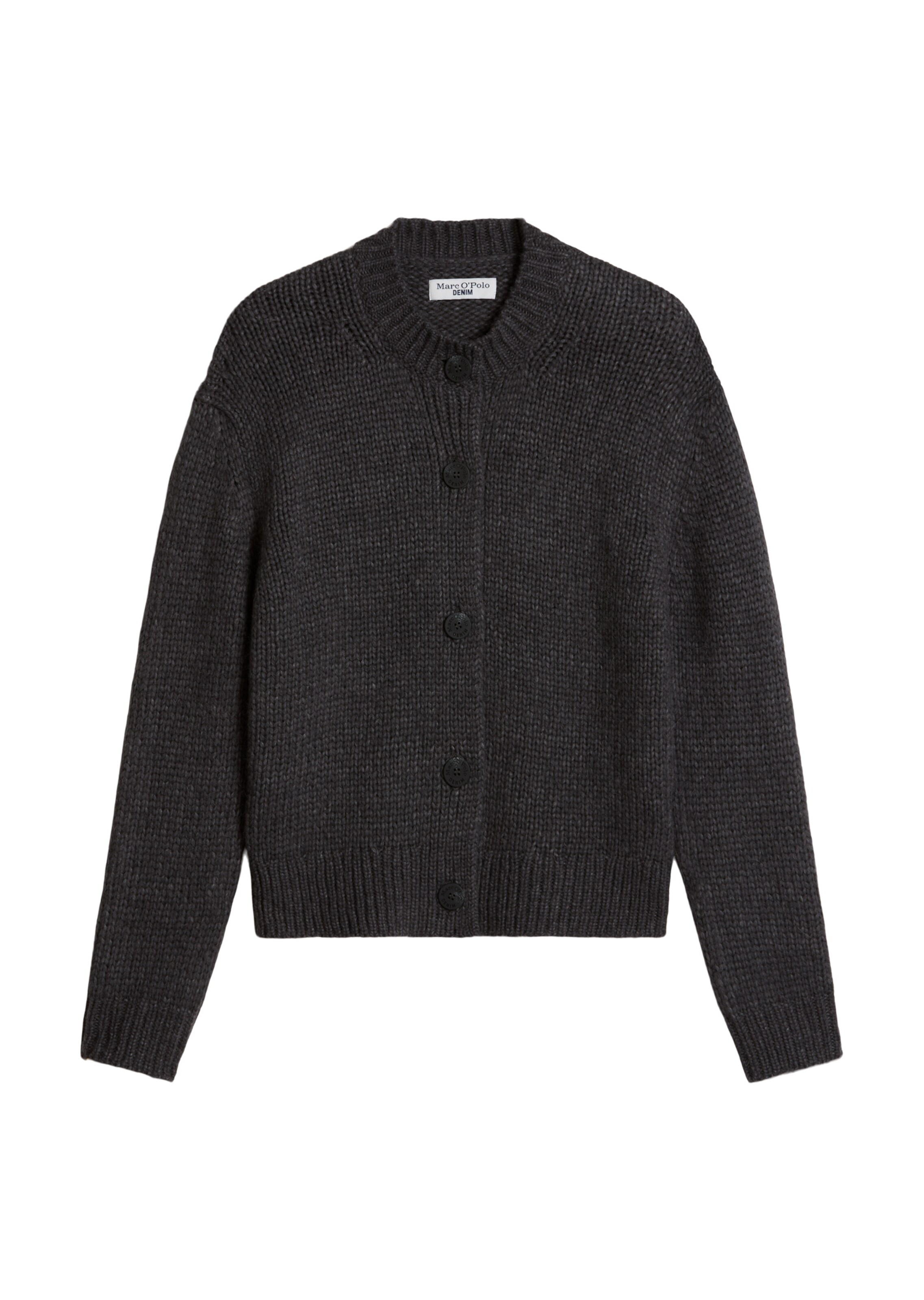 Marc O'Polo DENIM Strickjacke in Grau: Vorderseite