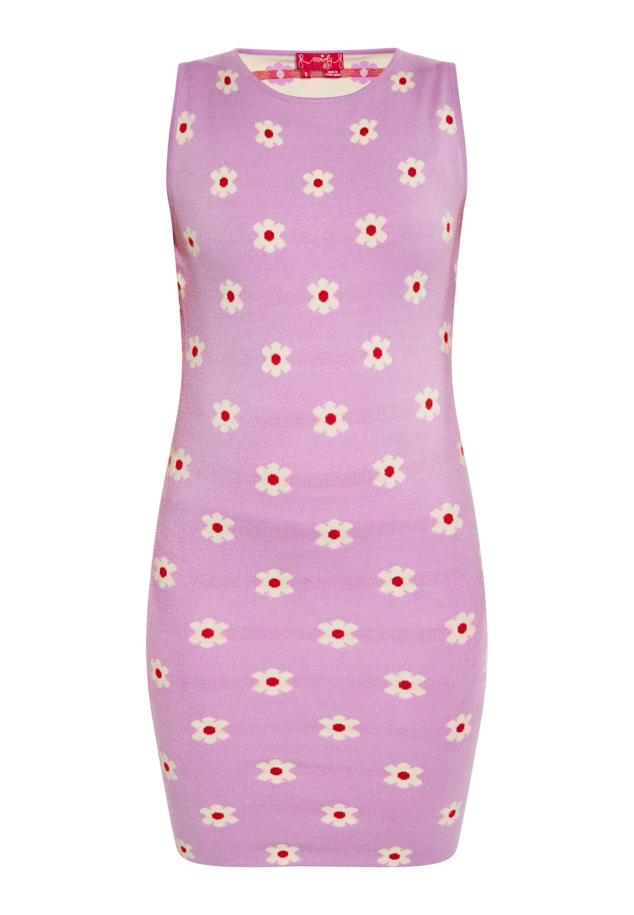 lillā swirly Adīta kleita: no priekšpuses