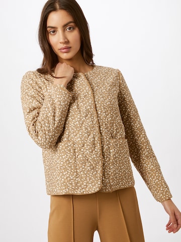 PIECES Stepp Jacke in Beige: predná strana