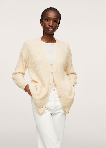 MANGO Strickjacke 'Staring' in Beige: predná strana