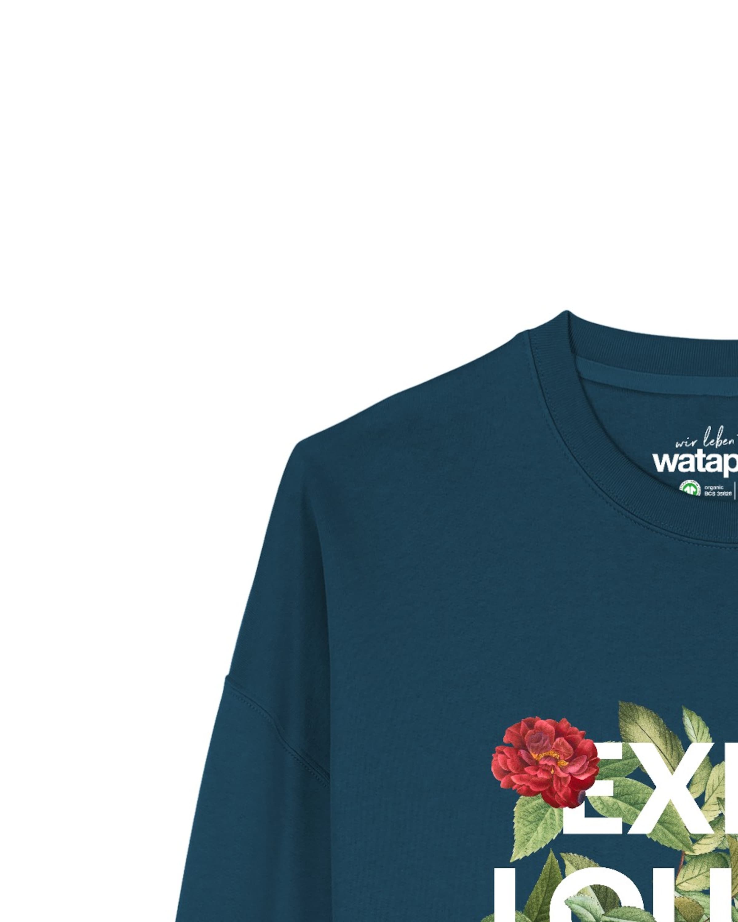 Sweat-shirt 'Exist Loudly ' Watapparel en vert