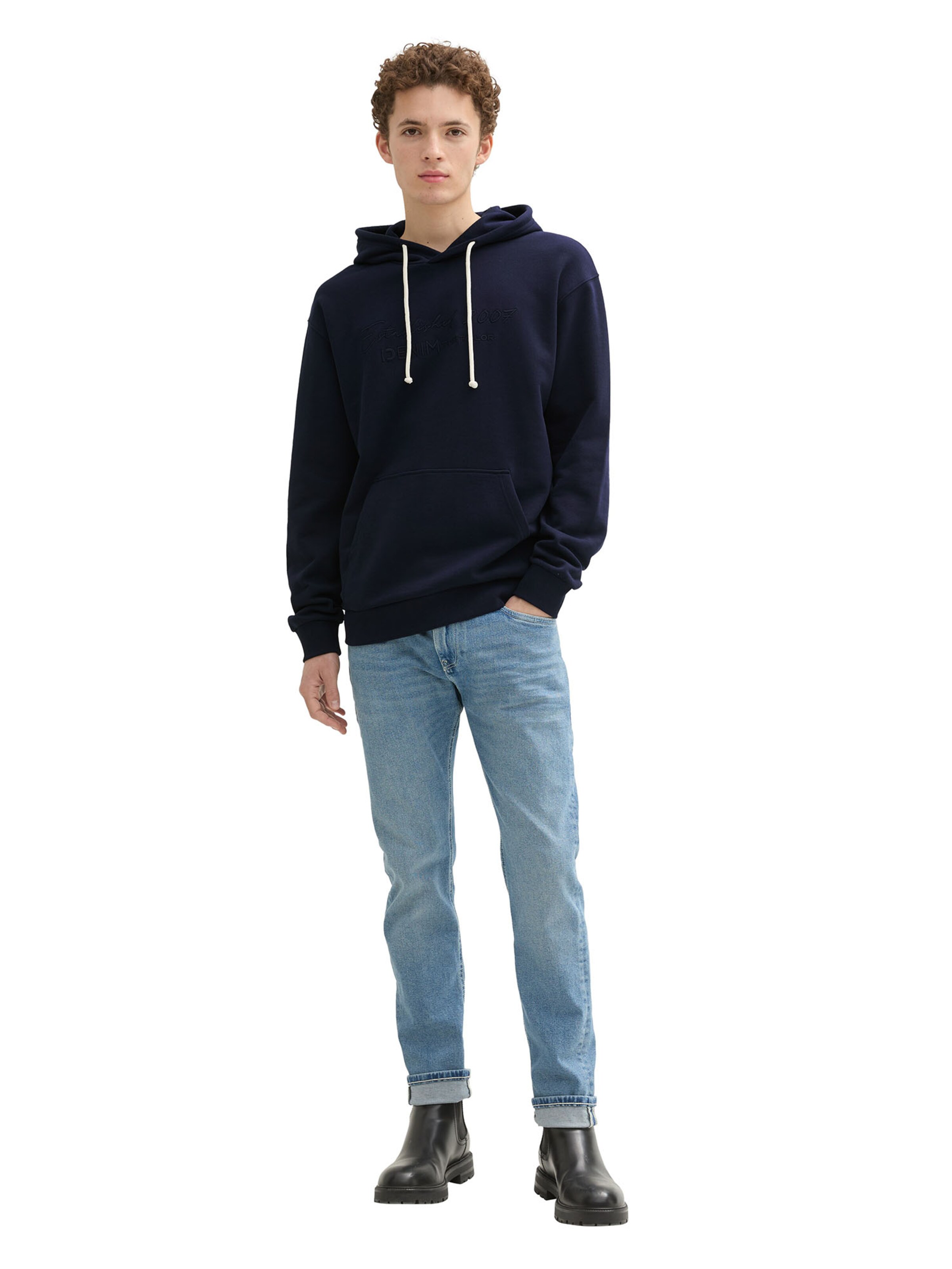 TOM TAILOR DENIM Sweatshirt in Blau