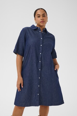KAFFE CURVE Kleid 'KCJada' in Blau: Vorderseite