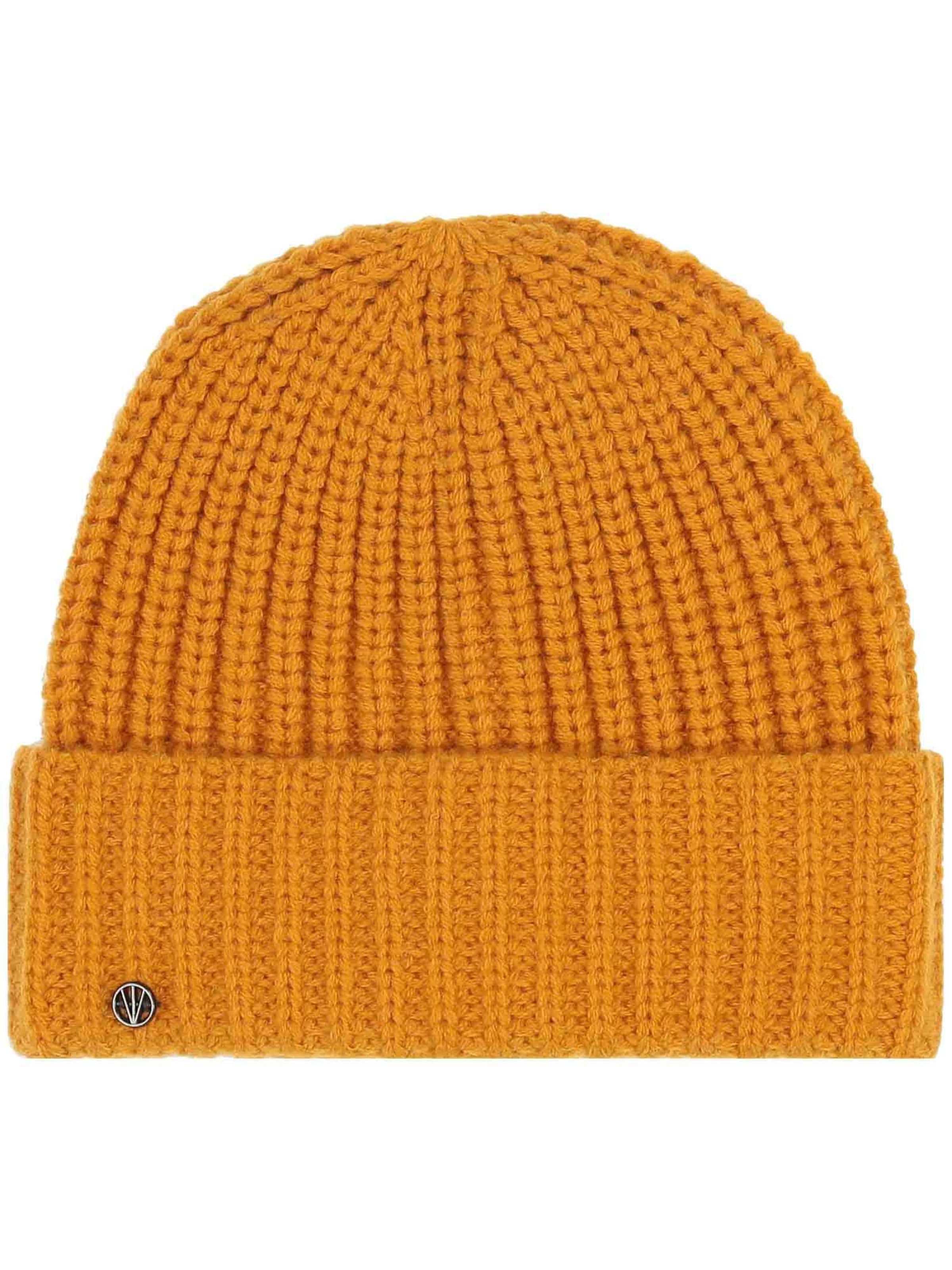 LOEVENICH Beanie in Yellow: front