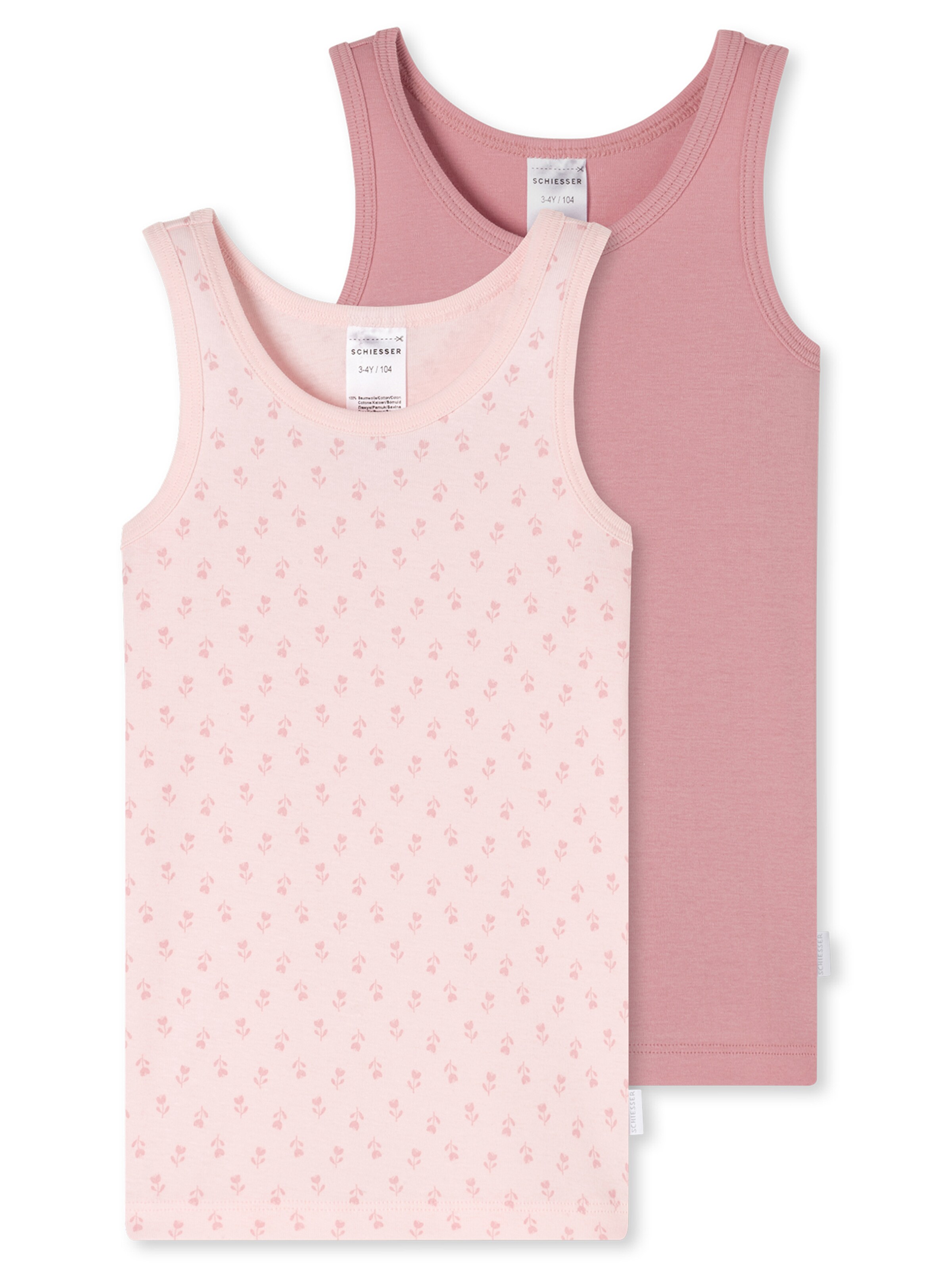 SCHIESSER Unterhemd ' Fine Rib Multi ' in Pink: Vorderseite