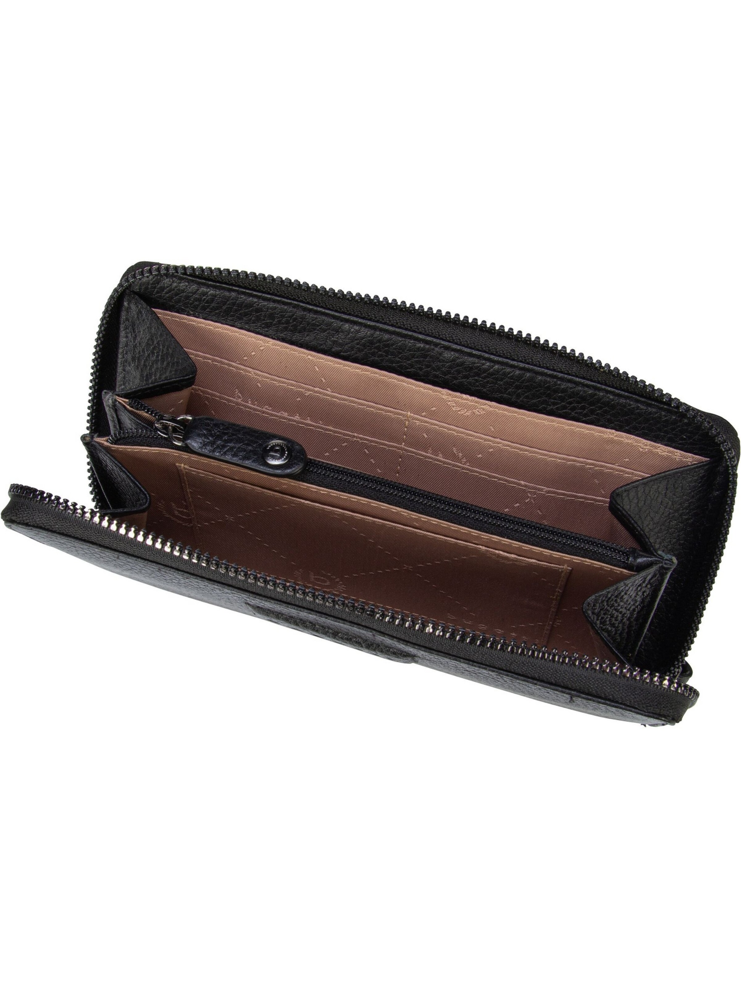 Portamonete 'Elsa' di bugatti in nero