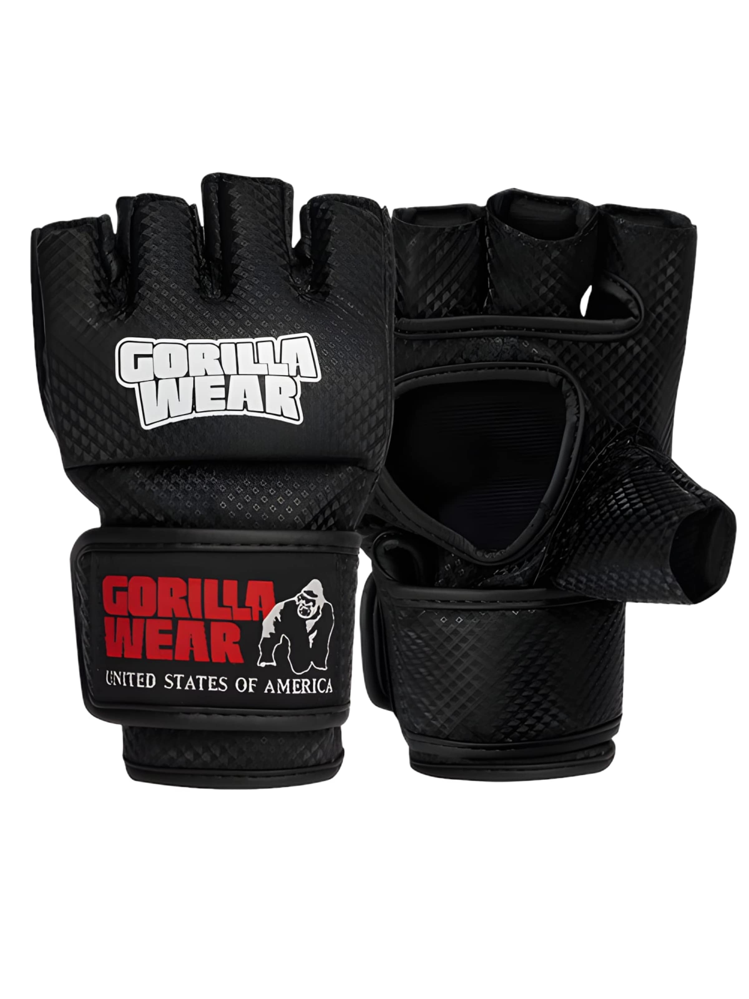 Gorilla Wear Sporthandschoenen in Zwart: voorkant