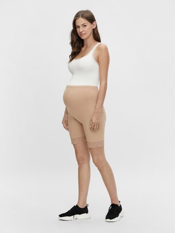 MAMALICIOUS Skinny Leggings 'Lenna' i beige